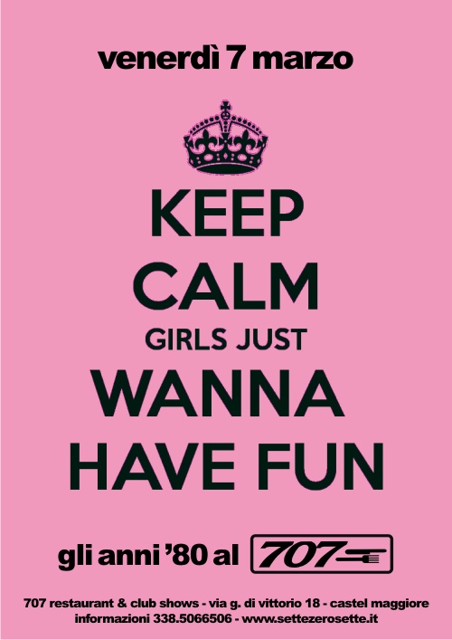 GIRLS JUST WANT TO HAVE FUN!!!